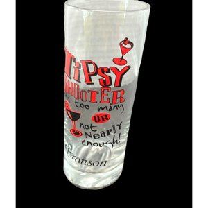 Tipsy Shooter Slanted Shot Glass Branson Missouri Souvenir One To Many